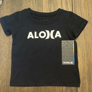 Hurley Black & White ALOHA T-Shirt 18 months
